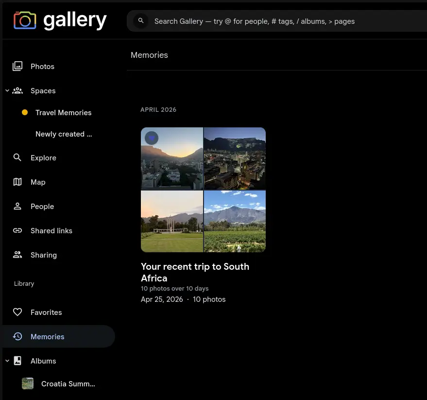 Erinnerungsarchiv Screenshot